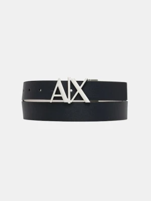 Armani Exchange pasek skórzany dwustronny męski kolor granatowy 951017 CC505