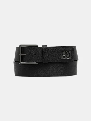 Armani Exchange pasek skórzany męski kolor czarny XM001698 AF17390