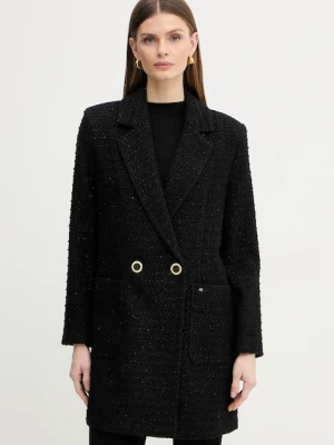 Armani Exchange płaszcz z dodatkiem wełny