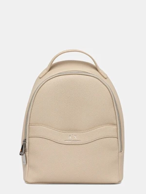 Armani Exchange plecak damski kolor beżowy mały gładki XW000924 AF13676