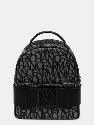 Armani Exchange plecak damski kolor beżowy mały wzorzysty 949153 3F742