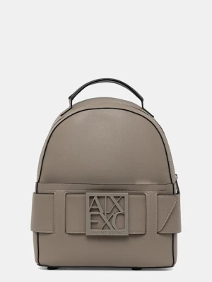 Armani Exchange plecak damski kolor brązowy mały gładki XW001204 AF13672