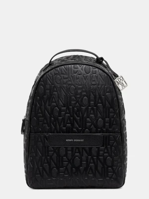 Armani Exchange plecak damski kolor czarny duży gładki XW001922 AF15774