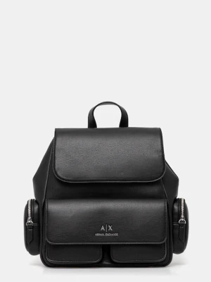 Armani Exchange plecak damski kolor czarny mały gładki XW001923 AF12589
