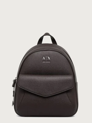 Armani Exchange plecak damski z imitacji skóry brązowy