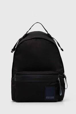 Armani Exchange plecak męski kolor czarny duży gładki 952627 4R837