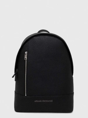 Armani Exchange plecak męski kolor czarny duży gładki 952631 CC828