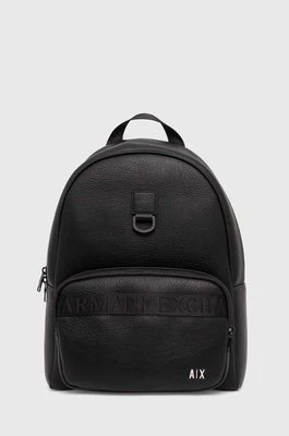 Armani Exchange plecak męski kolor czarny duży gładki 952635 4R839