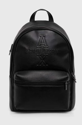 Armani Exchange plecak męski kolor czarny duży gładki 952689 4F884