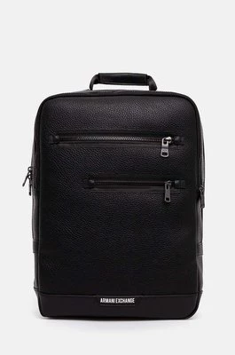 Armani Exchange plecak męski kolor czarny duży gładki 952693 4F863