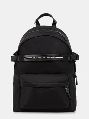 Armani Exchange plecak męski kolor czarny duży gładki XM001604 AF17206