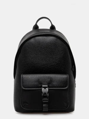 Armani Exchange plecak męski kolor czarny duży z aplikacją XM001608 AF17207