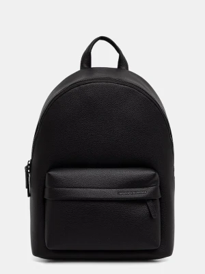 Armani Exchange plecak męski z imitacji skóry czarny
