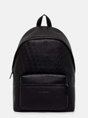 Armani Exchange plecak męski z imitacji skóry czarny