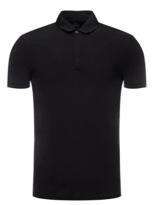 Armani Exchange Polo 8NZF91 ZJ81Z 1200 Czarny Slim Fit