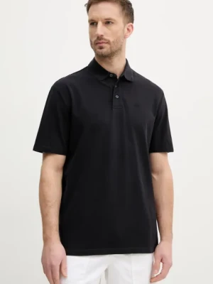 Armani Exchange polo bawełniane męski kolor granatowy gładki XM000509 AF13055