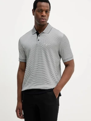 Armani Exchange polo bawełniane męski kolor granatowy wzorzysty XM000995 AF15917
