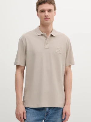 Armani Exchange polo bawełniane męski kolor multicolor z aplikacją XM000356 AF12758