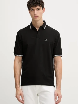 Armani Exchange polo męskie bawełniane z elastanem