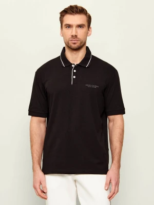 Armani Exchange Polo | Regular Fit czarny