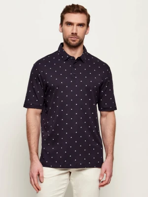 Armani Exchange Polo | Regular Fit granatowy
