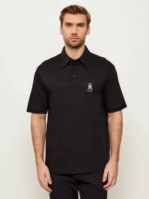 Armani Exchange Polo | Regular Fit czarny