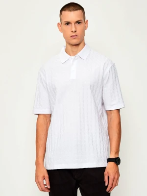 Armani Exchange Polo | Regular Fit biały