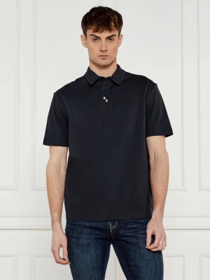Armani Exchange Polo | Regular Fit czarny