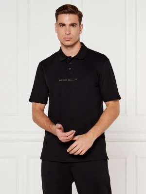 Armani Exchange Polo | Regular Fit czarny