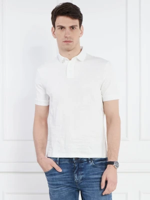 Armani Exchange Polo | Regular Fit biały