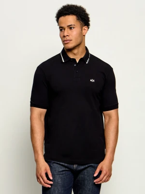 Armani Exchange Polo | Regular Fit czarny