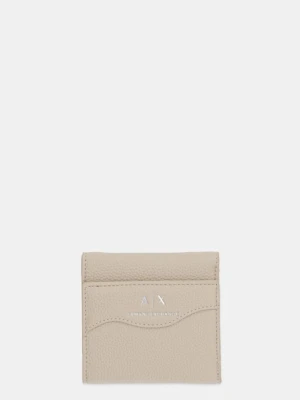 Armani Exchange portfel damski kolor beżowy 948530 CC783