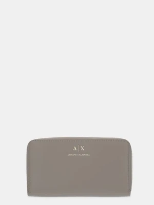 Armani Exchange portfel damski kolor beżowy XW000359 AF12040