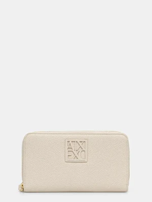 Armani Exchange portfel damski kolor beżowy XW000361 AF11902