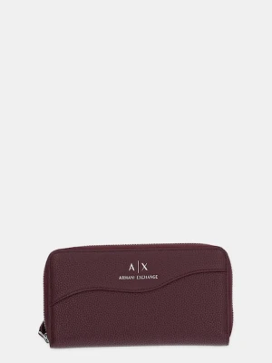 Armani Exchange portfel damski kolor bordowy 948068 CC783
