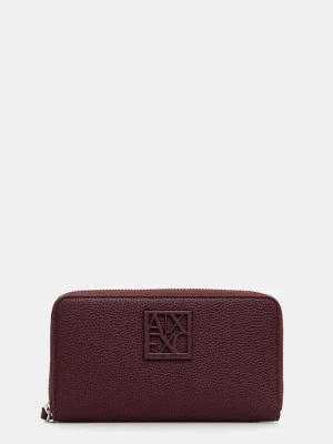 Armani Exchange portfel damski kolor bordowy XW000361 AF11902
