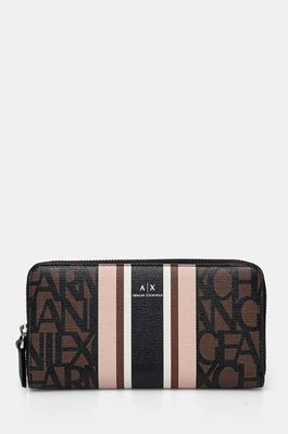 Armani Exchange portfel damski kolor brązowy 948068 4R733