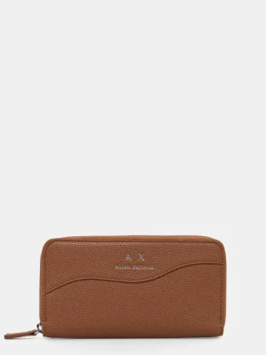 Armani Exchange portfel damski kolor brązowy 948068 CC783