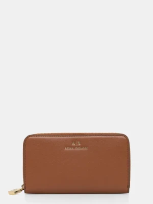 Armani Exchange portfel damski kolor brązowy XW000359 AF12040