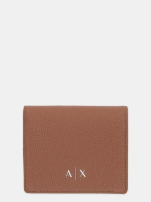 Armani Exchange portfel damski kolor brązowy XW002123 AF17019