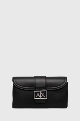 Armani Exchange portfel damski kolor czarny 948484 4F788