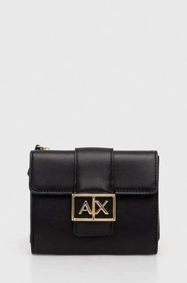 Armani Exchange portfel damski kolor czarny 948570 4F786