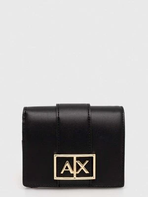 Armani Exchange portfel damski kolor czarny 948600 4F786