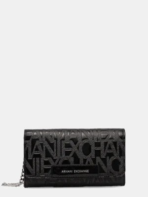 Armani Exchange portfel damski kolor czarny XW000358 AF17290