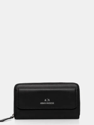 Armani Exchange portfel damski kolor czarny XW000948 AF12589