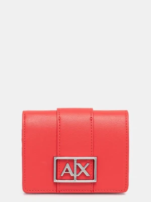 Armani Exchange portfel damski kolor czerwony XW000360 AF12039