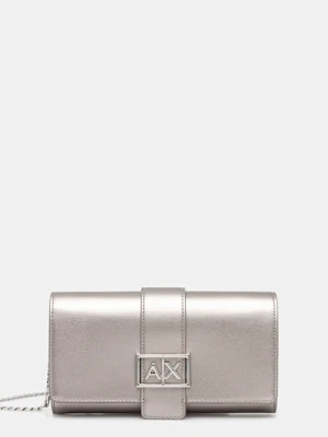 Armani Exchange portfel damski kolor srebrny XW000358 AF12039