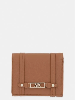 Armani Exchange portfel damski z imitacji skóry