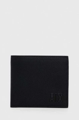 Armani Exchange portfel skórzany męski kolor czarny 958098 3F892