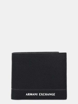 Armani Exchange portfel skórzany męski kolor czarny XM000167 AF17217